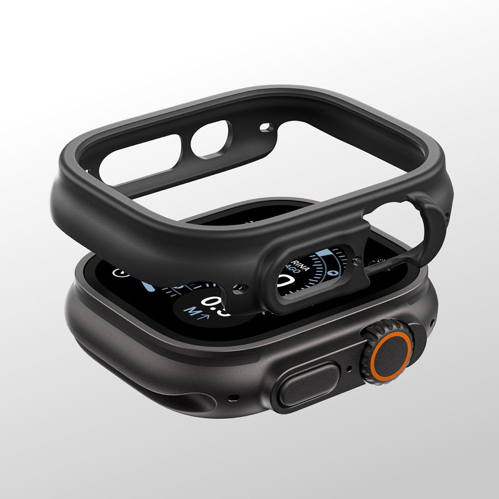 AmazingThing Minimal Protective Case for Apple Watch UItra 3 49mm - Blackeng