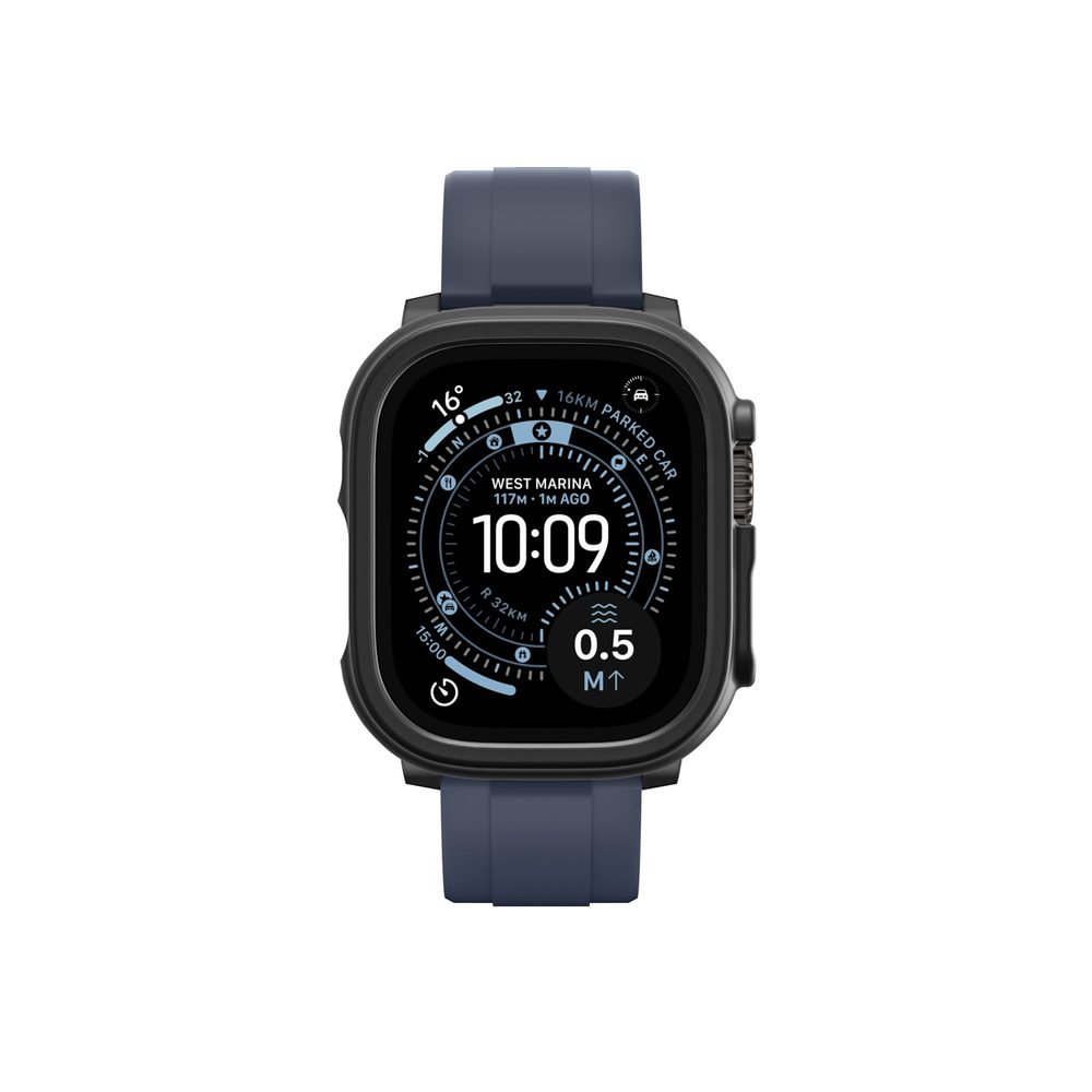 AmazingThing Minimal Protective Case for Apple Watch UItra 3 49mm - Blackeng