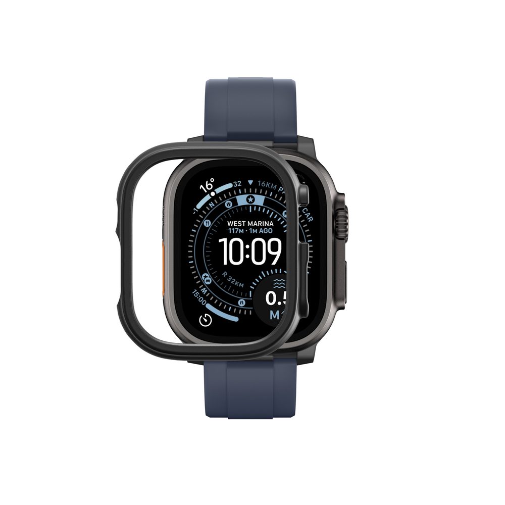 AmazingThing Minimal Protective Case for Apple Watch UItra 3 49mm - Blackeng