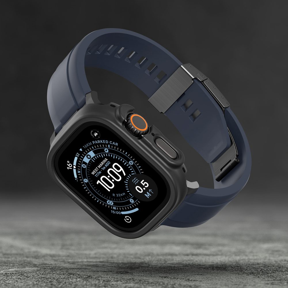 AmazingThing Minimal Protective Case for Apple Watch UItra 3 49mm - Blackeng