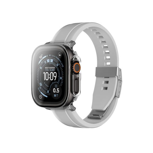 AmazingThing Radix Glass Screen Protector with Case for Apple Watch UItra 3 49mm - Cleareng