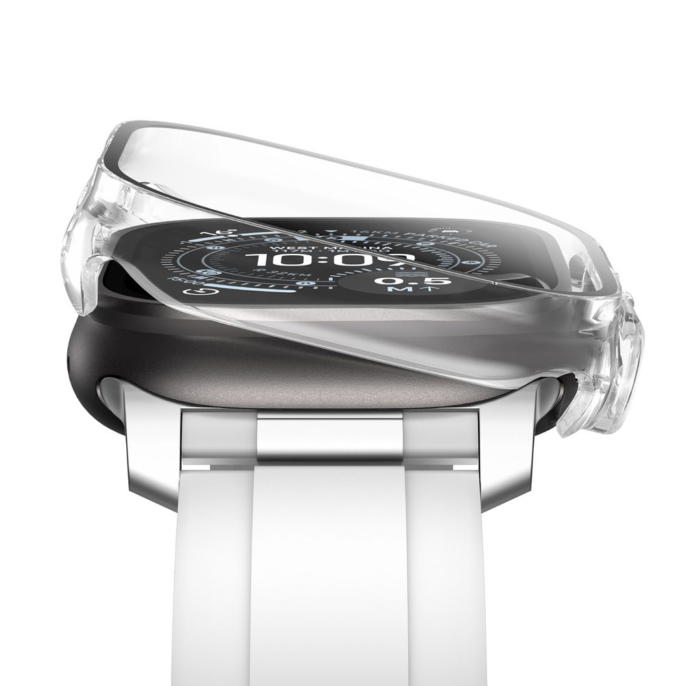 AmazingThing Radix Glass Screen Protector with Case for Apple Watch UItra 3 49mm - Cleareng