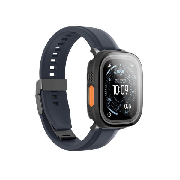 AmazingThing Radix Glass Screen Protector with Case for Apple Watch UItra 3 49mm - Blackeng