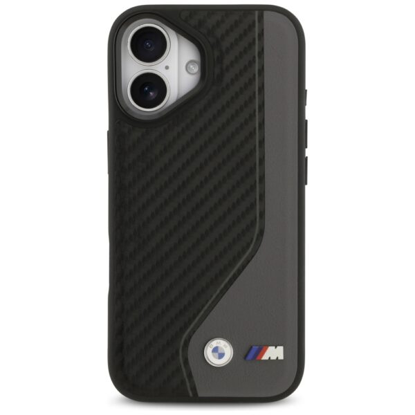 BMW M Carbon Logo MagSafe Case for iPhone 17 - Black and Grayeng