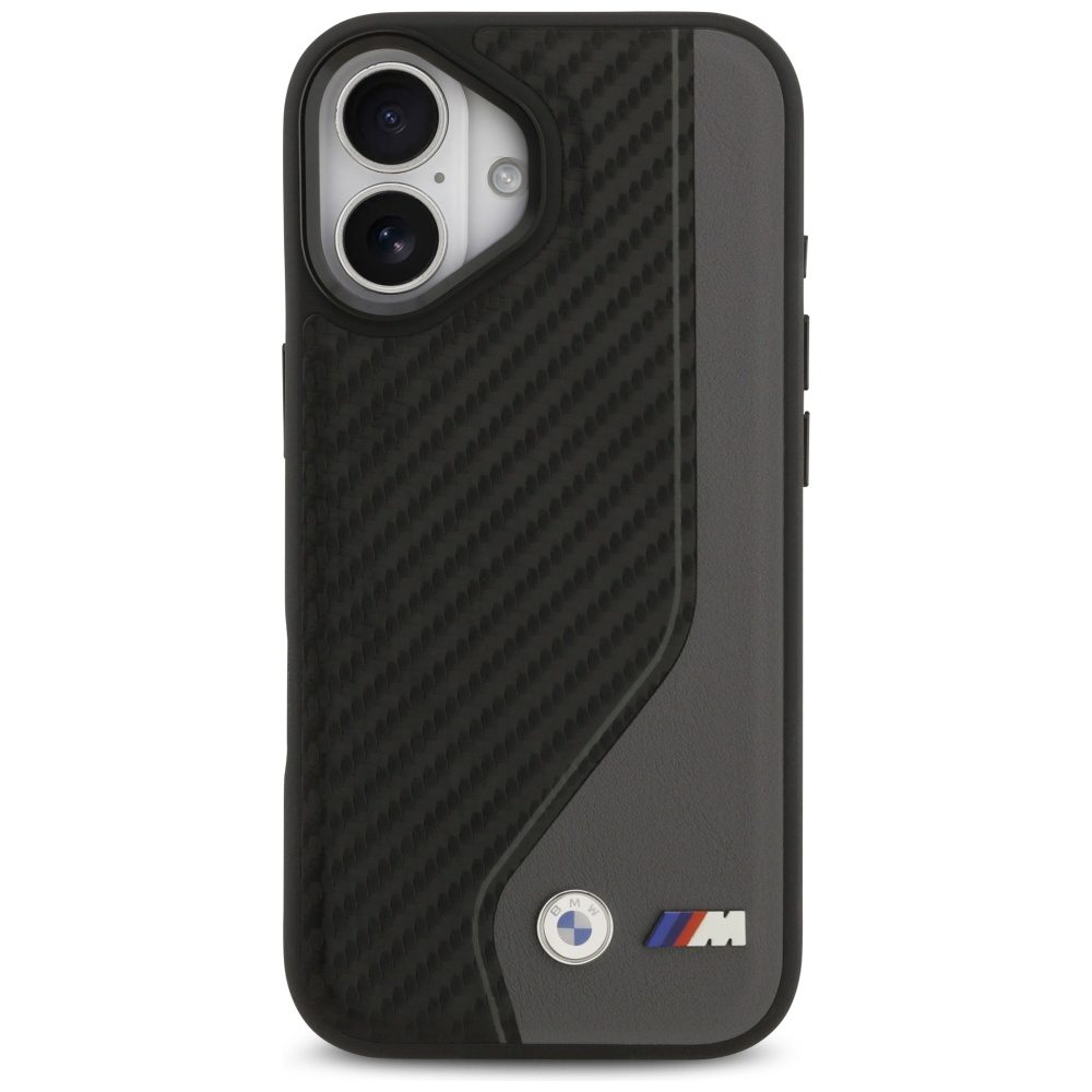 BMW M Carbon Logo MagSafe Case for iPhone 17 - Black and Grayeng