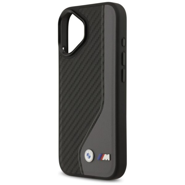 BMW M Carbon Logo MagSafe Case for iPhone 17 - Black and Grayeng