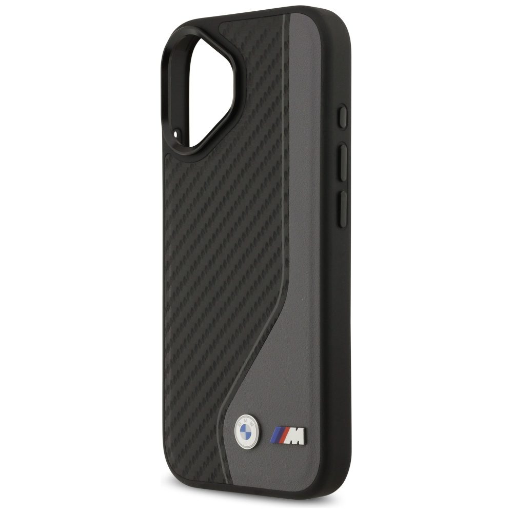 BMW M Carbon Logo MagSafe Case for iPhone 17 - Black and Grayeng