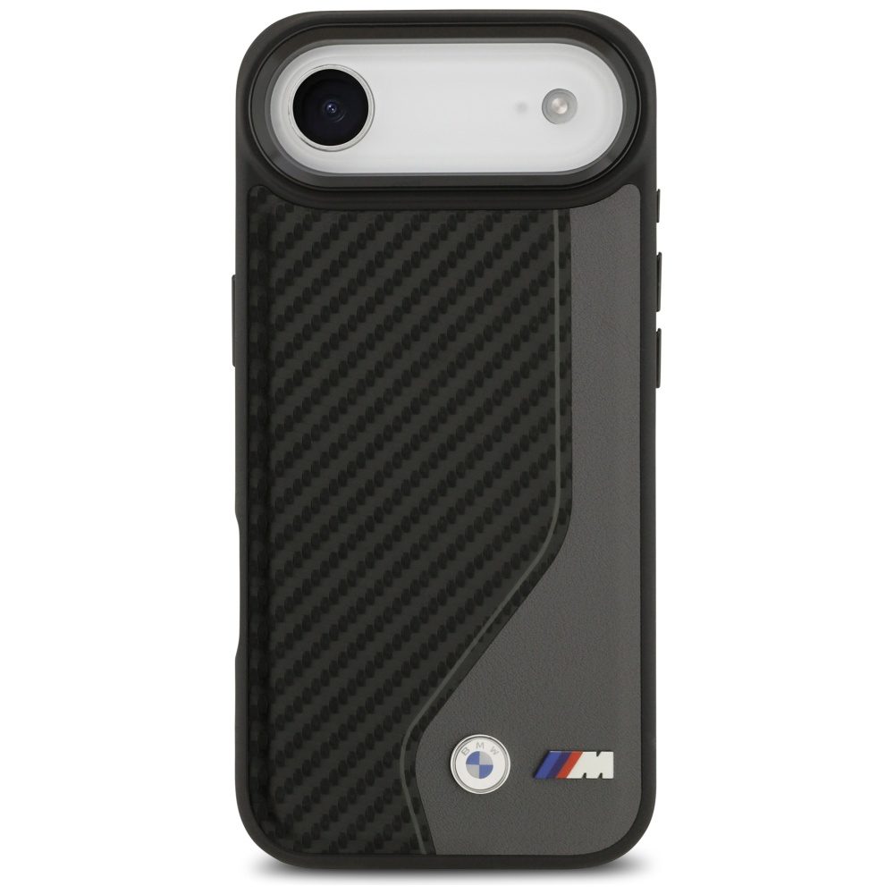 BMW M Carbon Logo MagSafe iPhone Air Case - Black and Grayeng