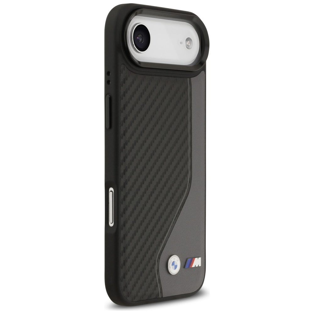 BMW M Carbon Logo MagSafe iPhone Air Case - Black and Grayeng