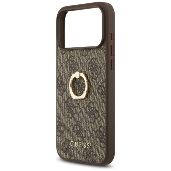 Guess 4G Ring Stand Case for iPhone 17 Pro Max - Browneng
