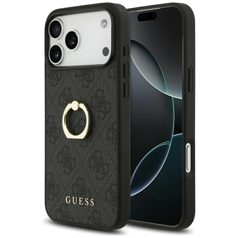 Guess 4G Ring Stand case for iPhone 17 Pro Max - blackeng