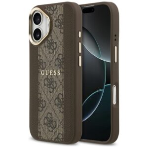 Guess 4G Stripe MagSafe case for iPhone 17 - browneng
