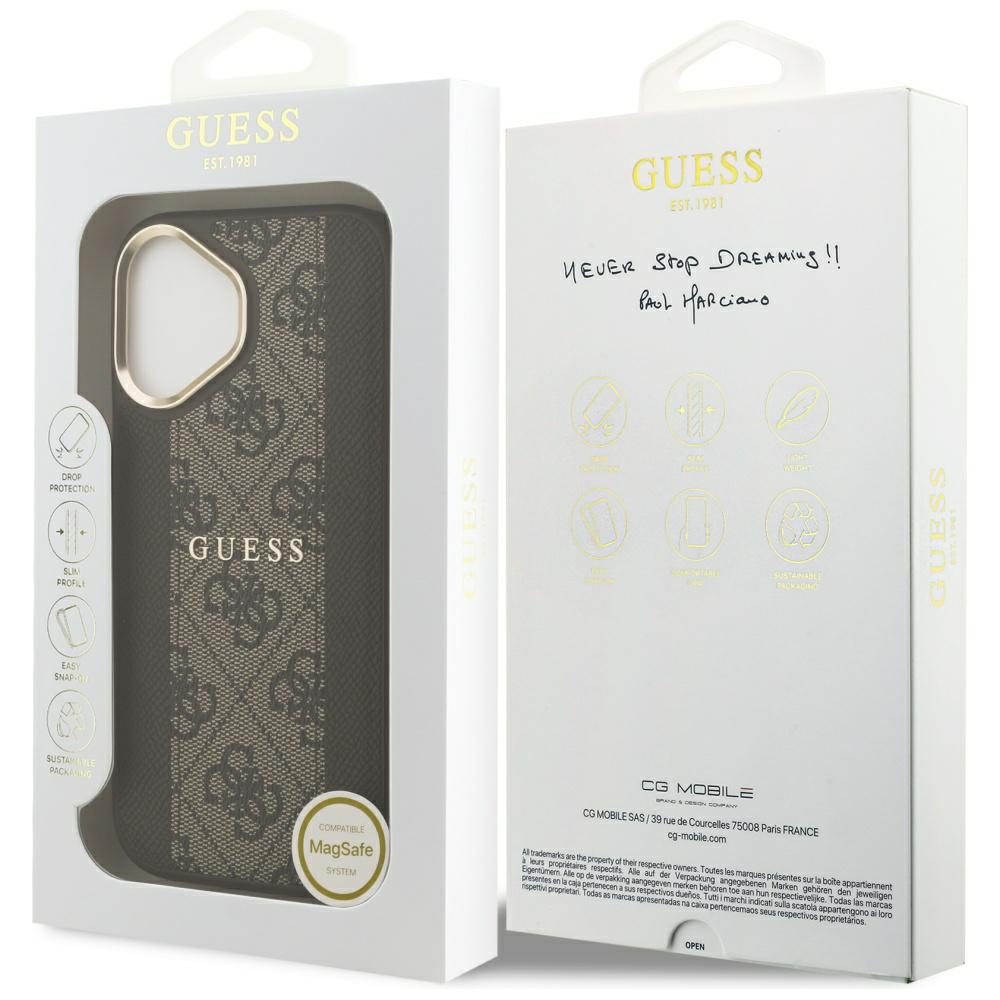 200781_8 Guess 4G Stripe MagSafe case for iPhone 17 - browneng