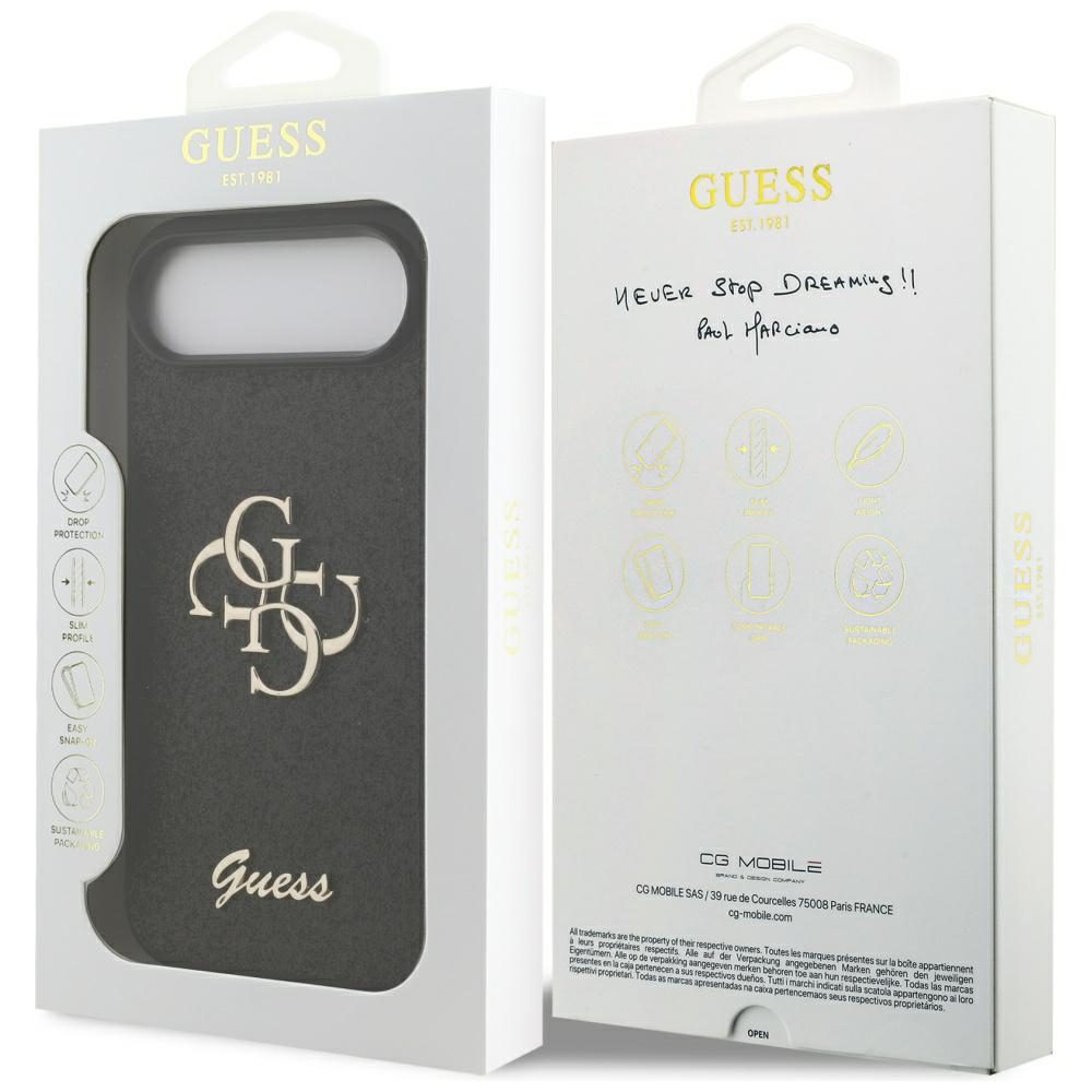 200831_8 Guess Fixed Glitter Big 4G case for iPhone Air - blackeng
