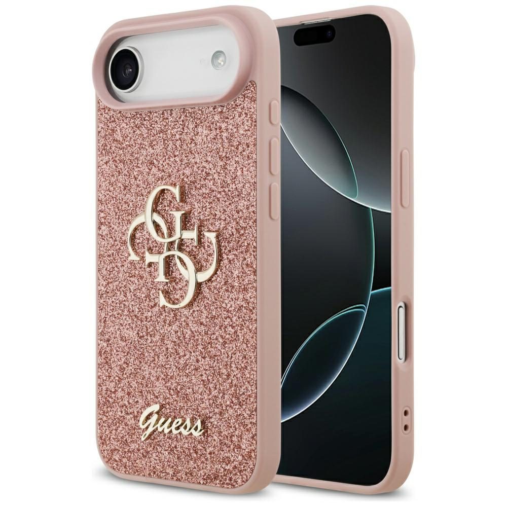 Guess Fixed Glitter Big 4G Case for iPhone Air - Pinkeng