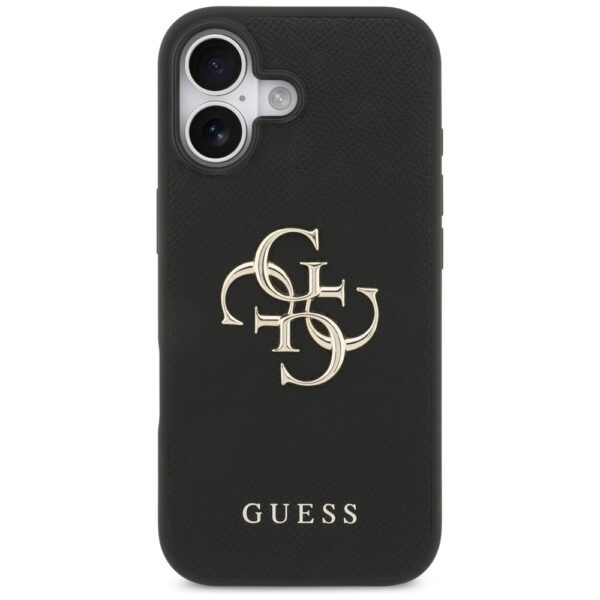200838_3 Guess Grained Big 4G & Classic Logo case for iPhone 17 - blackeng
