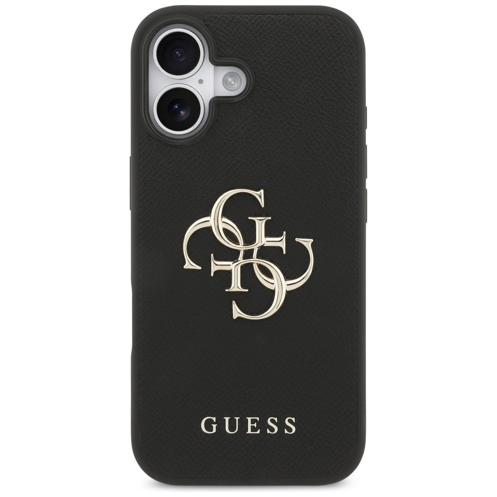 200838_3 Guess Grained Big 4G & Classic Logo case for iPhone 17 - blackeng
