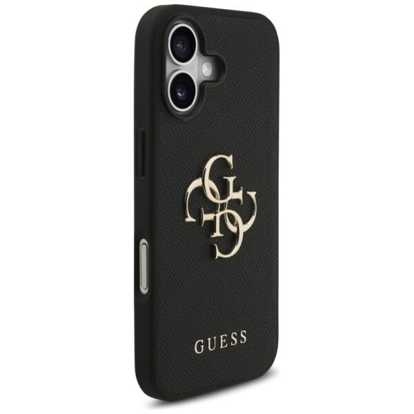 200838_4 Guess Grained Big 4G & Classic Logo case for iPhone 17 - blackeng