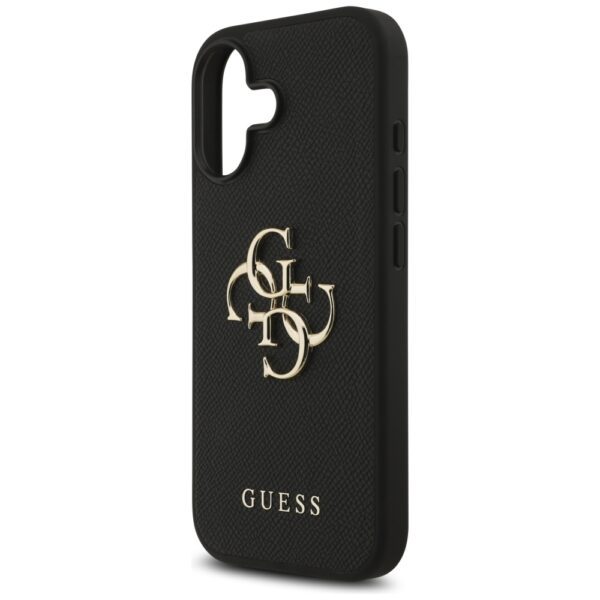 200838_6 Guess Grained Big 4G & Classic Logo case for iPhone 17 - blackeng
