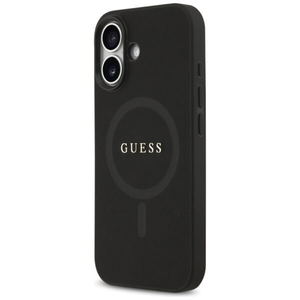 Guess Saffiano Classic Logo MagSafe case for iPhone 17 - blackeng