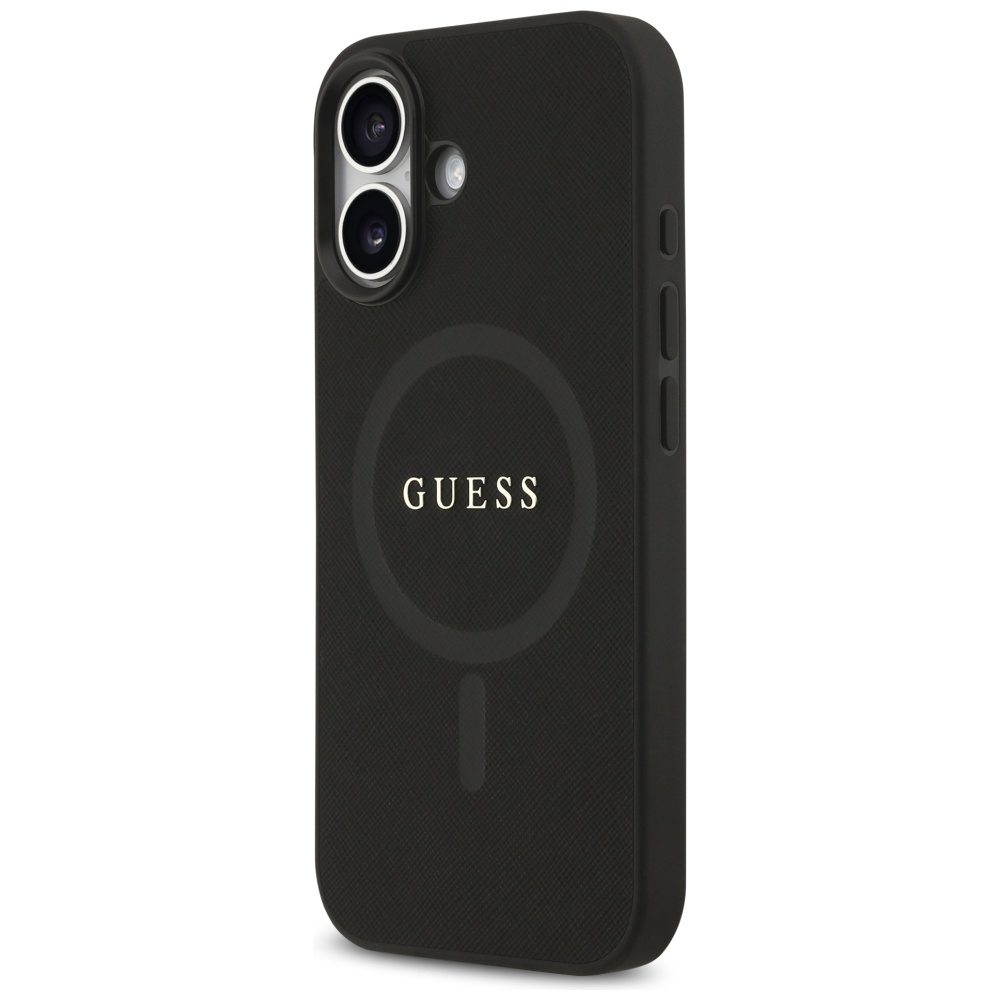 Guess Saffiano Classic Logo MagSafe case for iPhone 17 - blackeng