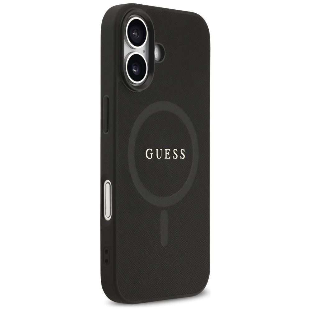 Guess Saffiano Classic Logo MagSafe case for iPhone 17 - blackeng