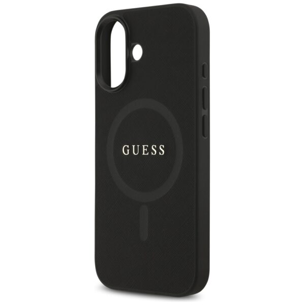 Guess Saffiano Classic Logo MagSafe case for iPhone 17 - blackeng