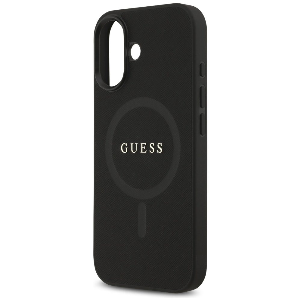 Guess Saffiano Classic Logo MagSafe case for iPhone 17 - blackeng