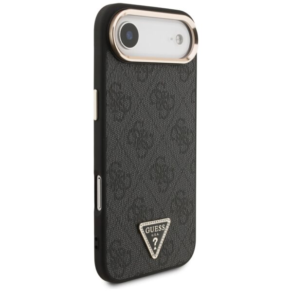 Guess 4G Triangle Logo MagSafe case for iPhone Air - black and goldeng