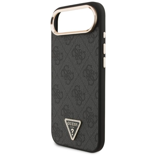 Guess 4G Triangle Logo MagSafe case for iPhone Air - black and goldeng