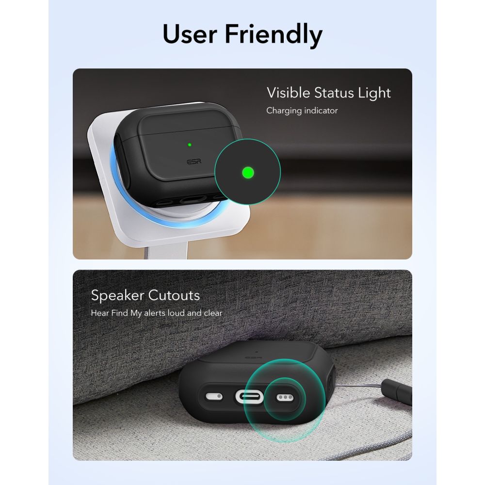 ESR Orbit HaloLock MagSafe case for AirPods Pro 3 - blackeng