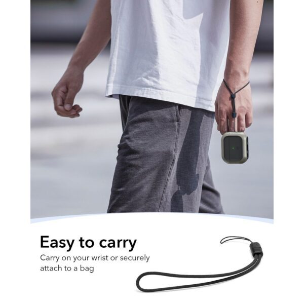 ESR Orbit HaloLock MagSafe Case for AirPods Pro 3 - Gray & Blackeng