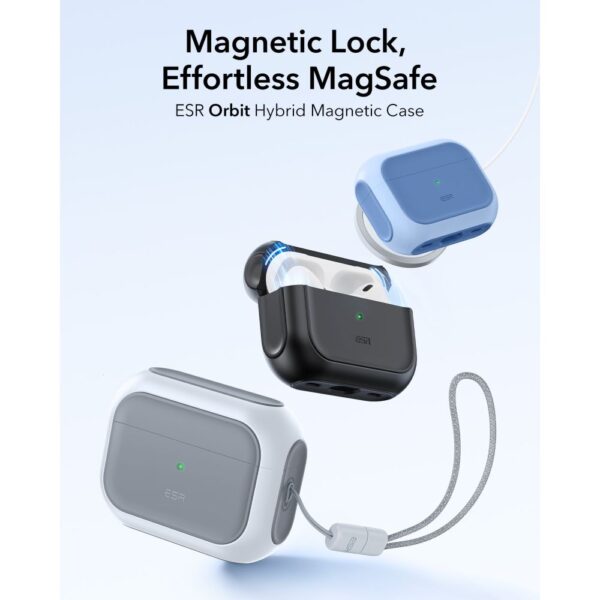ESR Orbit HaloLock MagSafe case for AirPods Pro 3 - whiteeng