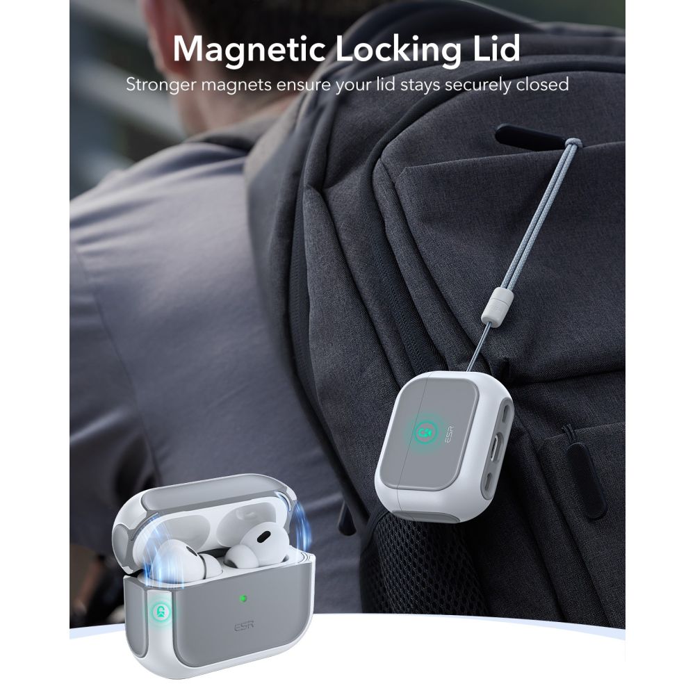 ESR Orbit HaloLock MagSafe case for AirPods Pro 3 - whiteeng