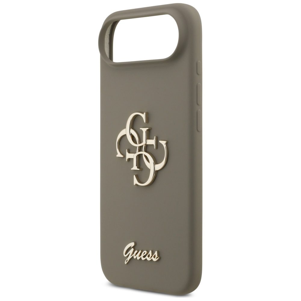 201228_6 Guess Silicone Big 4G Script Case for iPhone Air - Browneng
