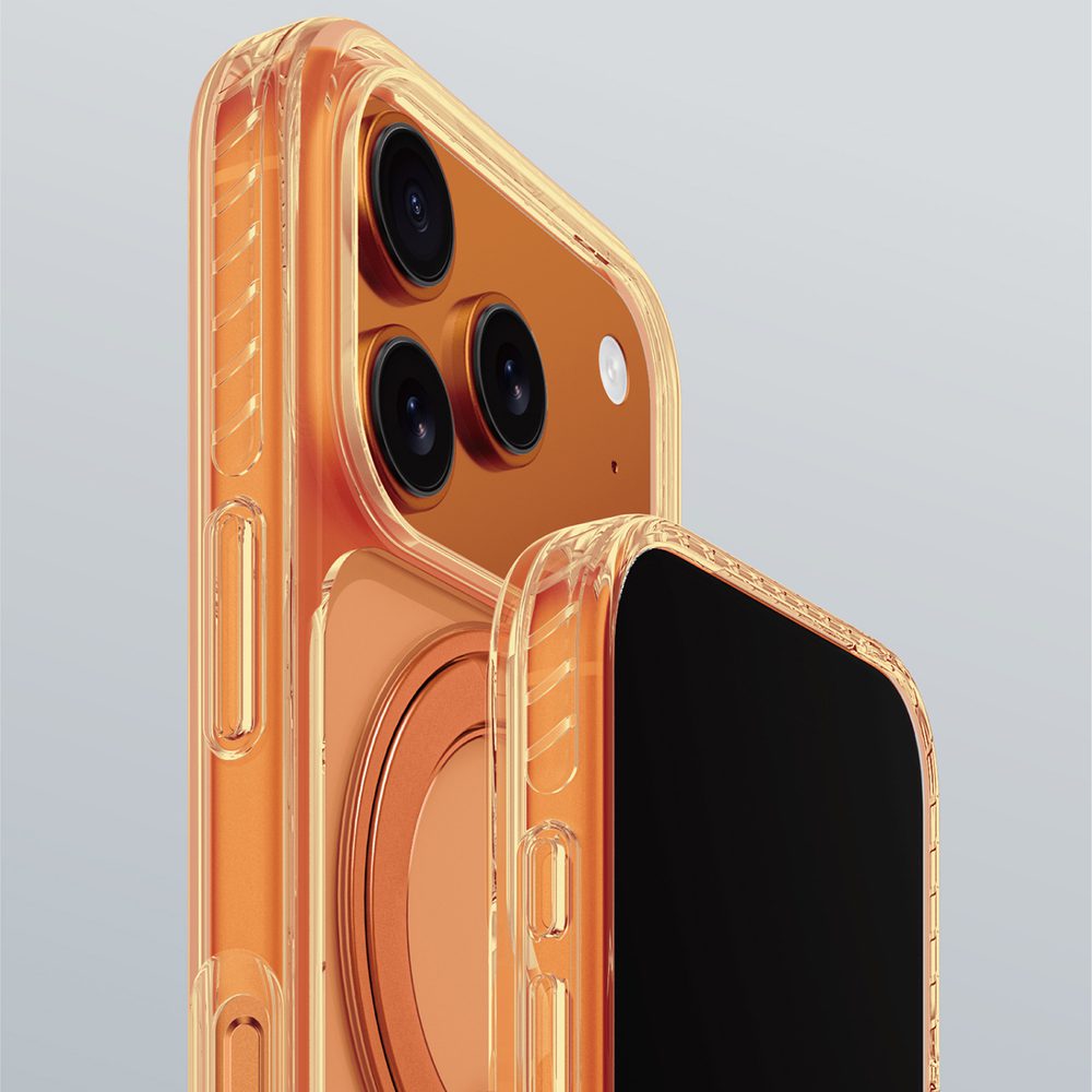 AmazingThing Titan Pro Spin Drop Proof Case 3 Lens iPhone 17 Pro Titan Orangeeng