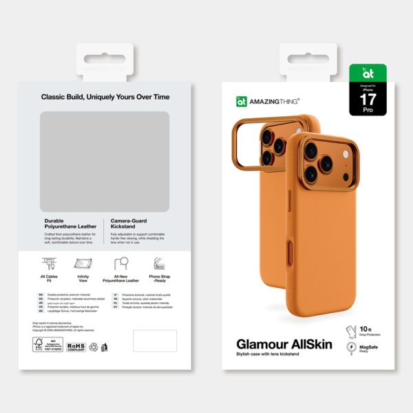 AmazingThing Glamor 3 Lens iPhone 17 Pro Titan Orangeeng