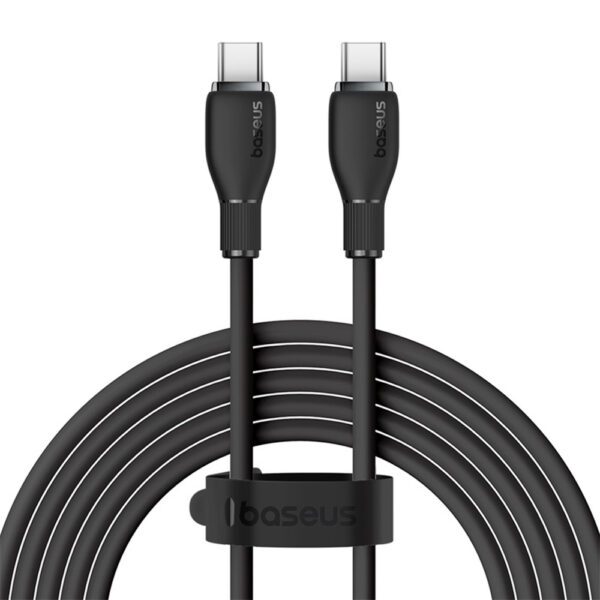 Kabel Baseus Pudding Series USB-C - USB-C 100W 1,2m - czarnypol