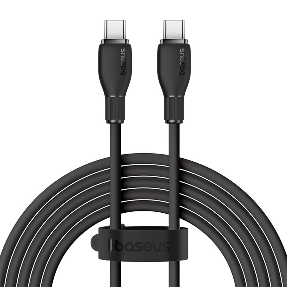 Kabel Baseus Pudding Series USB-C - USB-C 100W 1,2m - czarnypol