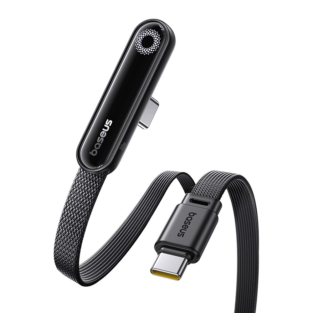 Kabel Baseus MVP 3 USB-C - USB-C 100W kątowy 1m - czarnypol