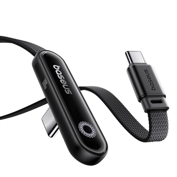 Kabel Baseus MVP 3 USB-C - USB-C 100W kątowy 1m - czarnypol