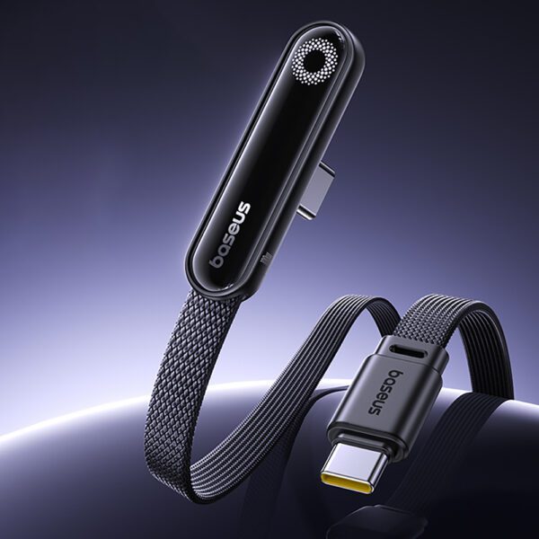 Kabel Baseus MVP 3 USB-C - USB-C 100W kątowy 1m - czarnypol