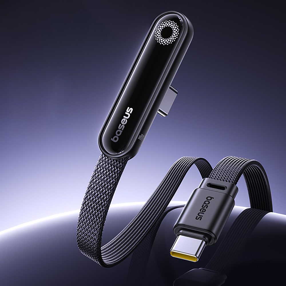 Kabel Baseus MVP 3 USB-C - USB-C 100W kątowy 1m - czarnypol