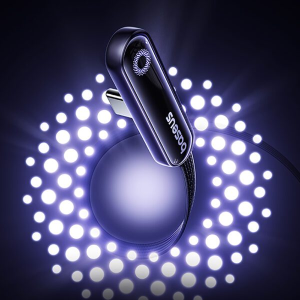 Kabel Baseus MVP 3 USB-C - USB-C 100W kątowy 1m - czarnypol