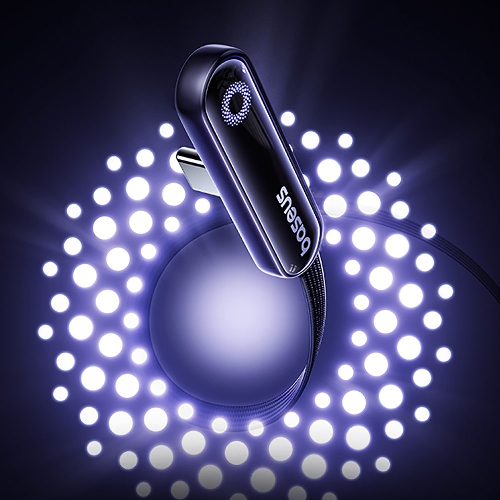 Kabel Baseus MVP 3 USB-C - USB-C 100W kątowy 1m - czarnypol