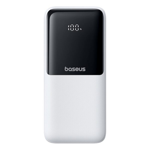 201610_1 Powerbank Baseus Lipow 20000mAh 22,5W z dwoma wbudowanymi kablami z dodatkowym kablem Baseus Simple USB-A - USB-C 3A 20cm - białypol