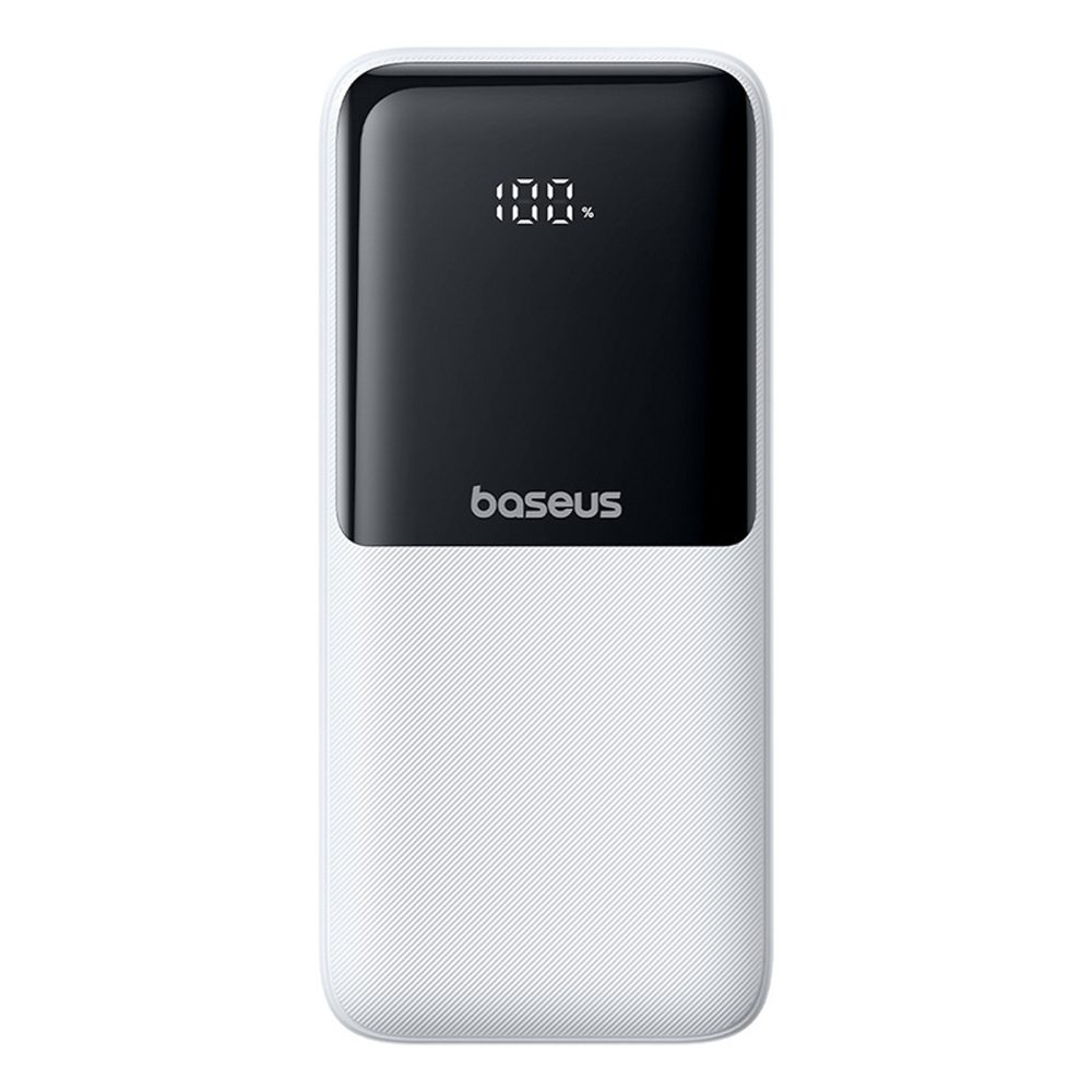 201610_1 Powerbank Baseus Lipow 20000mAh 22,5W z dwoma wbudowanymi kablami z dodatkowym kablem Baseus Simple USB-A - USB-C 3A 20cm - białypol