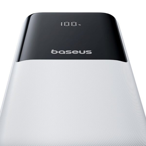 201610_6 Powerbank Baseus Lipow 20000mAh 22,5W z dwoma wbudowanymi kablami z dodatkowym kablem Baseus Simple USB-A - USB-C 3A 20cm - białypol