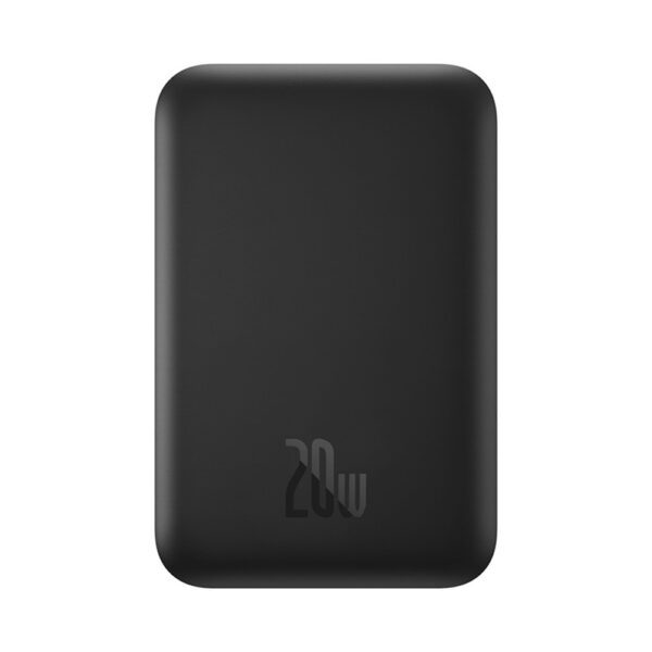 Powerbank Baseus Magnetic Mini Air 6000mAh 20W z ładowaniem indukcyjnym z kablem Baseus Simple USB-C (20V/3A) 30cm - czarnypol