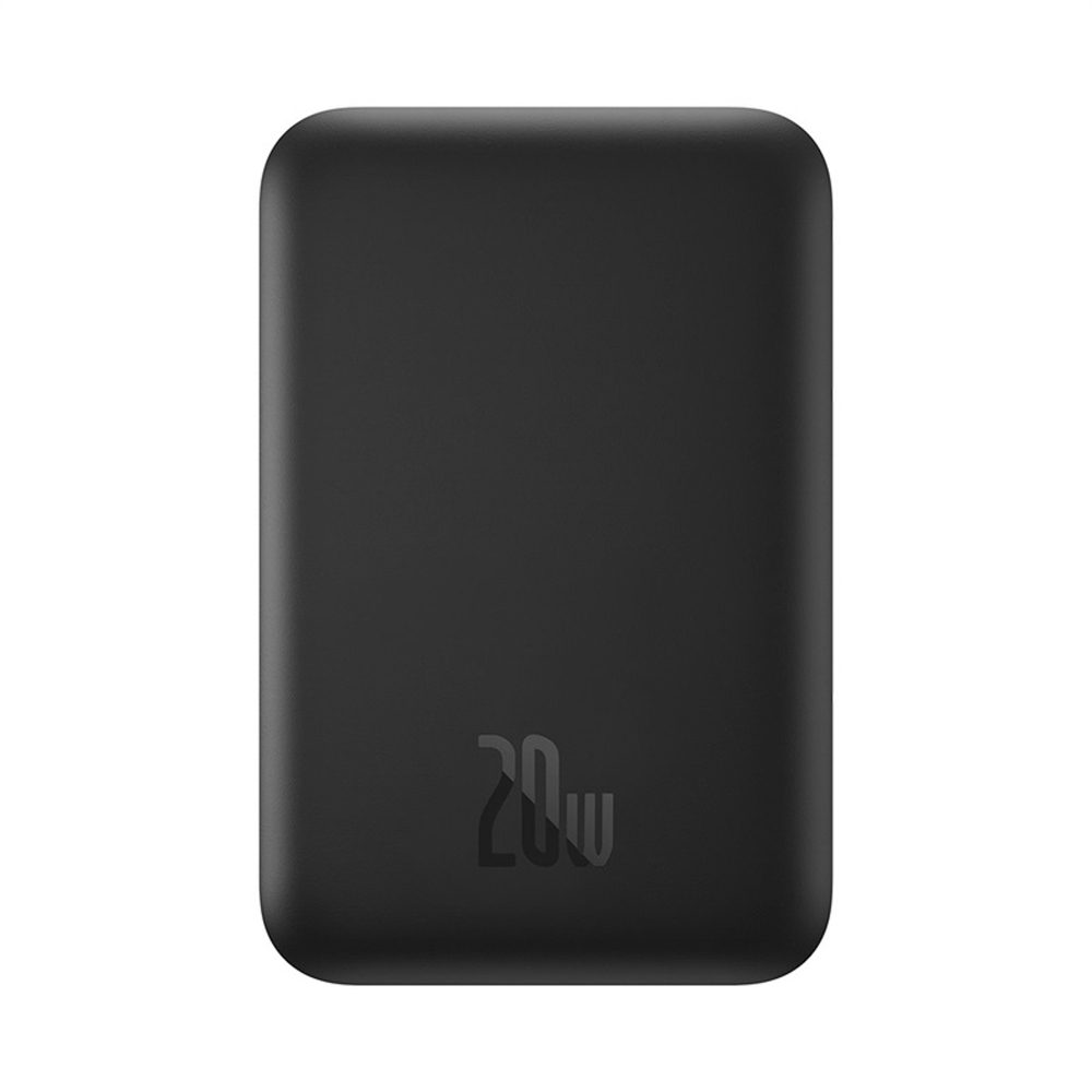 Powerbank Baseus Magnetic Mini Air 6000mAh 20W z ładowaniem indukcyjnym z kablem Baseus Simple USB-C (20V/3A) 30cm - czarnypol